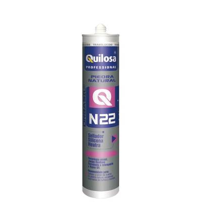 Quilosa Orbasil N-22 / Килоcа Н-22 прозрачный нейтральный силиконовый герметик для крепления натурального камня картридж 300 мл