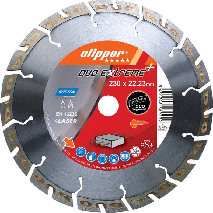Norton Clipper DUO Extreme+ 230x22,23 мм алмазный диск