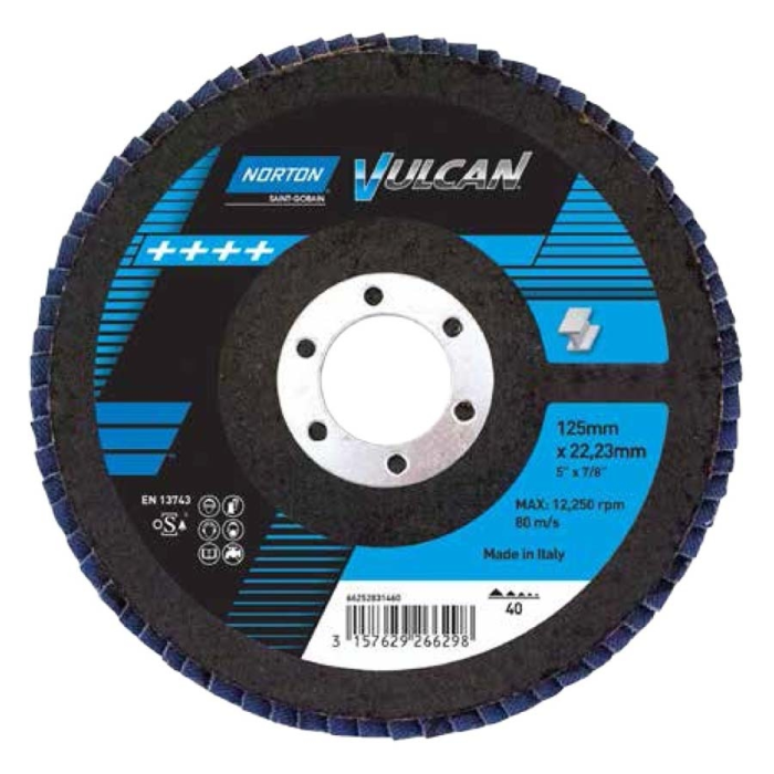 Norton Vulcan R265 115x22.23 P36 лепестковый диск с стеклопластиковой основой