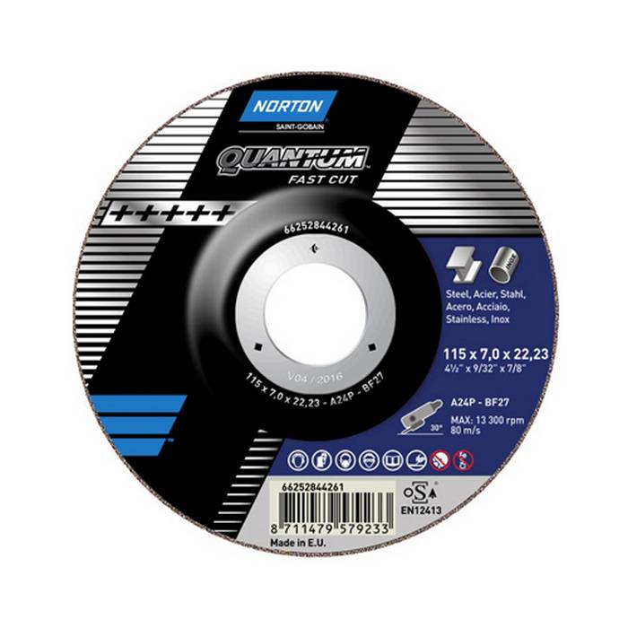 Norton Quantum Fast Cut 115x7.0x22.23 зачистные диски