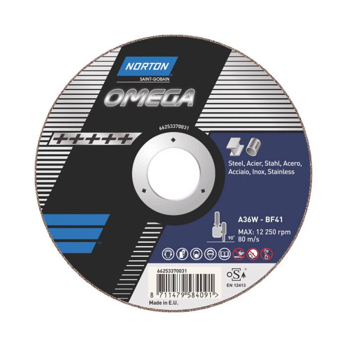 Norton Omega 150x1.6x22.23 A46W BF41 отрезной диск