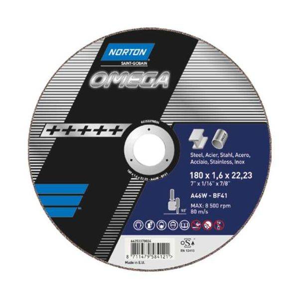Norton Omega 180x1.6x22.23 отрезные диски