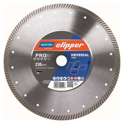 Norton Clipper PRO Universal Turbo 125x2.1x22.23 мм алмазный диск для общестроительных материалов