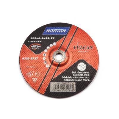 Norton Vulcan Inox 230x6.4x22.23 зачистной диск для нержавеющей стали