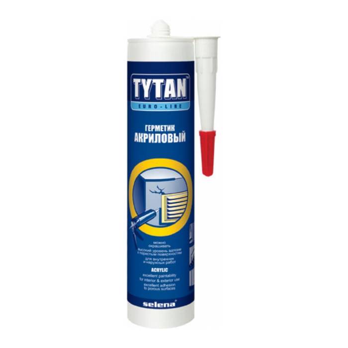 Tytan Euro-Line Acryl / Титан Евро-Лайн Акрил белый акриловый белый герметик картридж 290 мл
