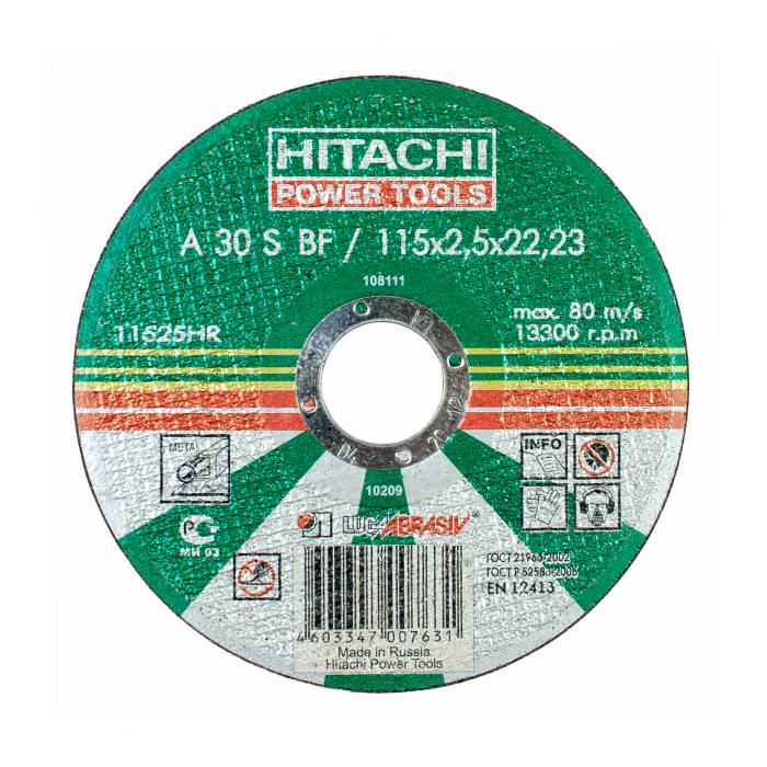 Hitachi 11525HR 115x2.5x22.23 A54S BF41 отрезной круг