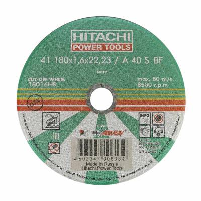 Hitachi 18016HR 180x1.6x22.23 A54S BF41 отрезной круг