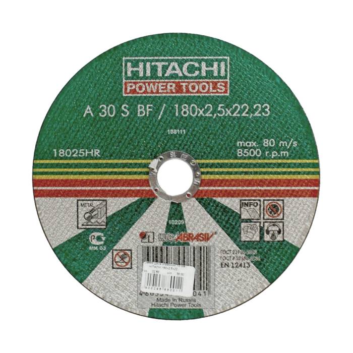 Hitachi 18025HR 180x2.5x22.23 A54S BF41 отрезной круг