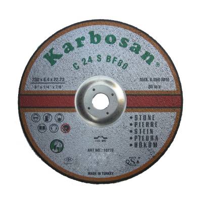Karbosan Cast Iron 230x6.4x22.23 / 4&quot;x1/4&quot;x7/8&quot; T27 C24S BF80 зачистной диск по чугуну