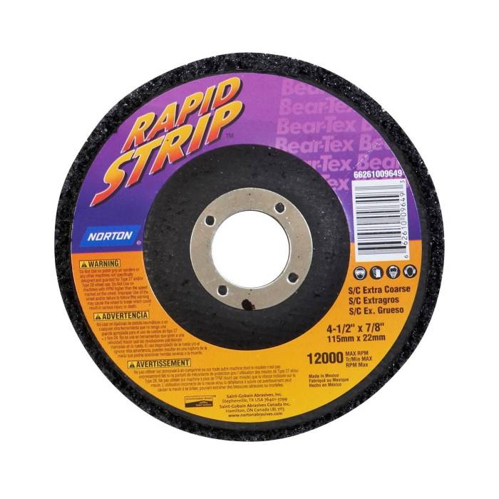 Norton Rapid Strip 115х22.23 R4101 H зачистной диск для удаления ржавчины, краски и коррозии