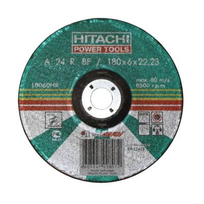 Hitachi 18060HR 180x6.0x22.23 A24R T27 зачистной круг