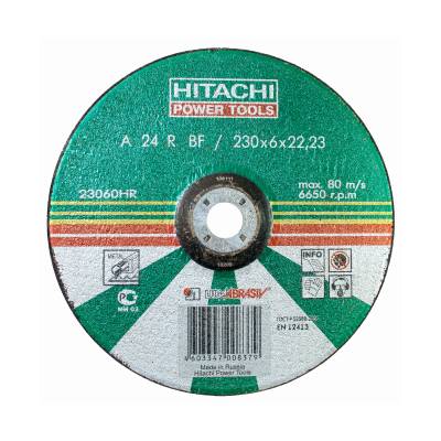 Hitachi 23060HR 230x6.0x22.23 A24R T27 зачистной круг