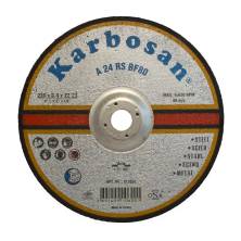 Karbosan Metal 230x6.4x22.23/ 4"x1/4"x7/8" T27 A24RS BF80 шлифовальный диск по металлу