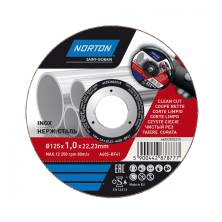 Norton Vulcan Inox 125x1.0x22.23 A60T BF41 Inox отрезной диск для нержавеющей стали