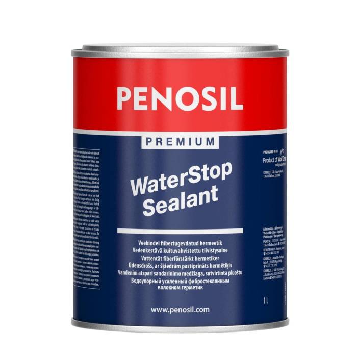 Penosil Premium WaterStop Sealant герметик водостойкий со стекловолокном металлическая банка 1 кг
