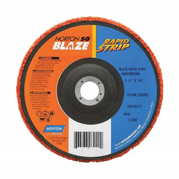 Norton Blaze Rapid Strip 115x22 R9101 нетканый зачистной диск под УШМ / Болгарку