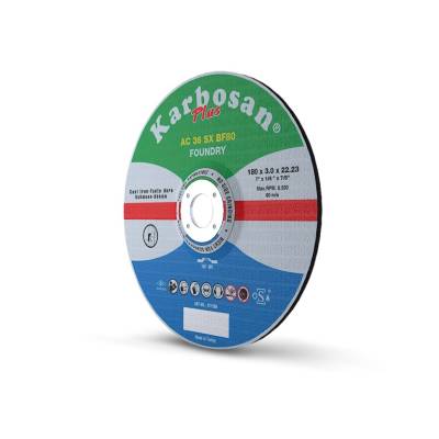 Karbosan Plus Foundry 125x3.0x22.23 T41 AC36SX BF80 отрезной диск по высокопрочному чугуну