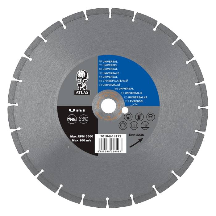 Atlas Uni 350х7x3x20 универсальный диск для резки строительных материалов