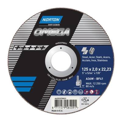 Norton Omega 125x2.5x22.23 отрезной диск