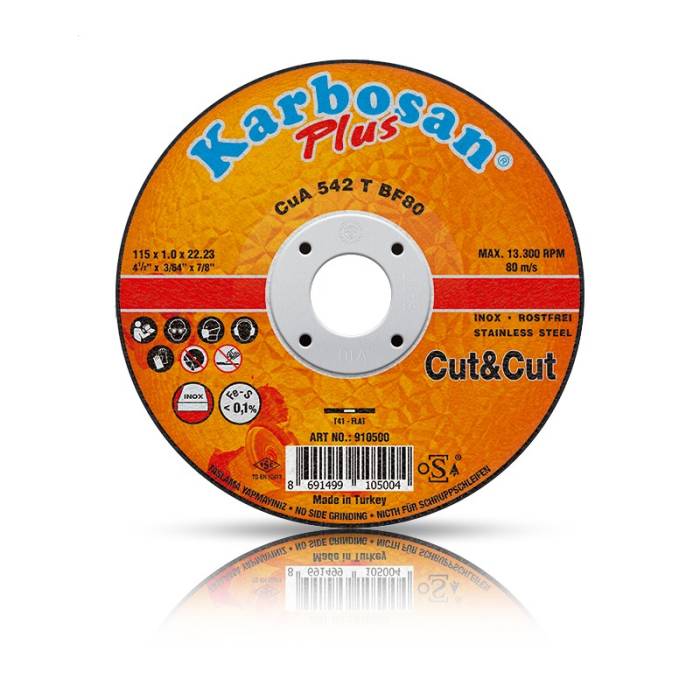 Karbosan Plus Cut & Cut Thinline 115x1.0x22.23 CuA 542 T41 BF80
