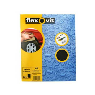 Flexovit Wet &amp; Dry Paper 230x280 P80 водостойкая бумага