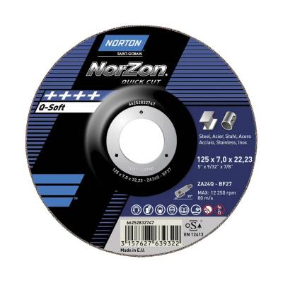 Norton Norzon Quick Cut 180x7.0x22.23 ZA24R T27 зачистные диски