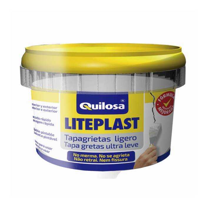 Quilosa LitePlast Light Crack Filler / Килоса ЛайтПласт Филлер легкая шпатлевка / реставратор дерева баночка 250 мл