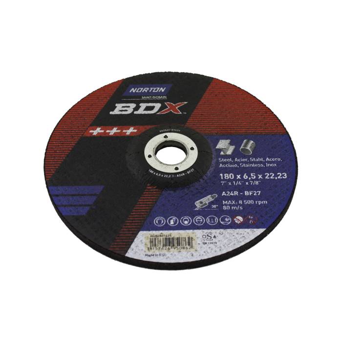Norton BDX Metal / Inox 180x6.5x22.23 BF27 зачистной диск
