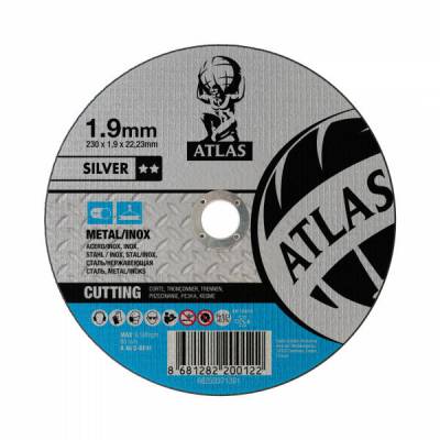 Atlas 125x1.2x22.23 A60S BF41 отрезные диски для металла / нержавеющей стали
