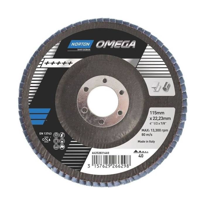 Norton Omega High Density R828 125x22.23 P40 T29 лепестковые диски