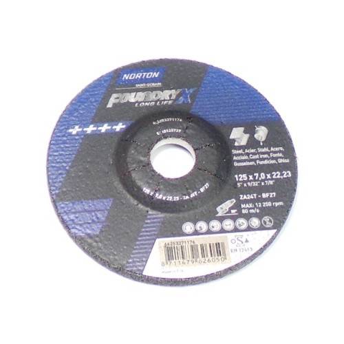 Norton Foundry X 125x7x22.23 ZA 24 T Long Life зачистной диск