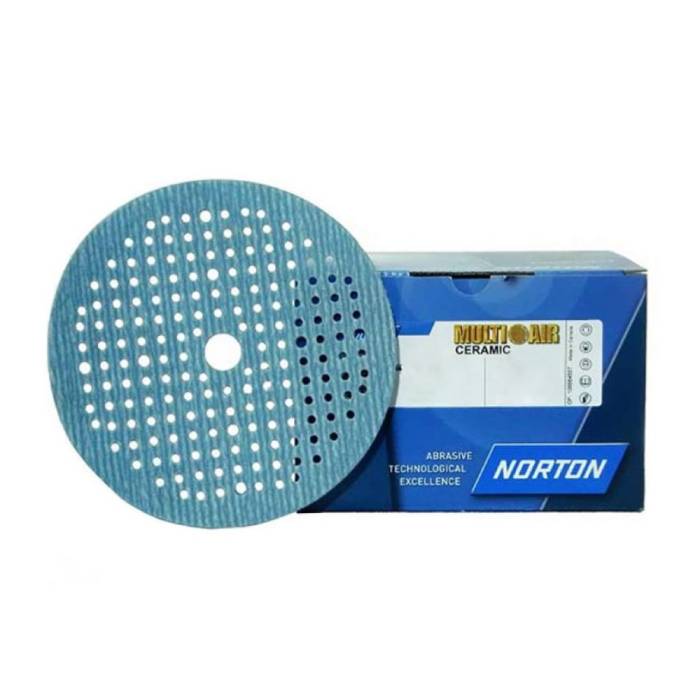 Norton Multi-Air Soft-Touch A975 150x18 Р800 шлифовальный самозацепляющийся диск 181 отверстие на поролоновой подложке