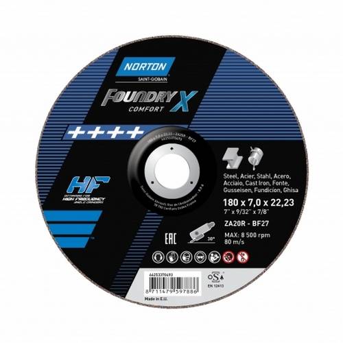 Norton Foundry X 180x7.0x22.23 ZA 20 R Comfort зачистной диск