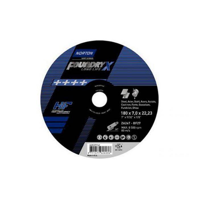 Norton Foundry X 230x7.0x22.23 ZA 24 T Long Life зачистной диск