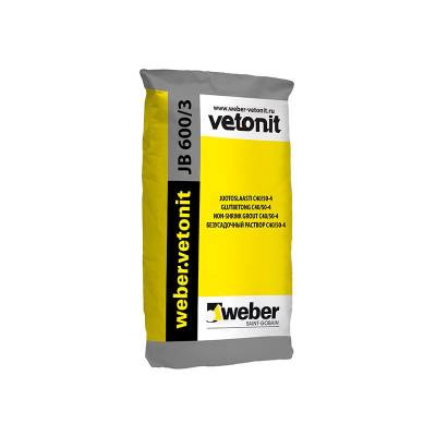Weber Vetonit JB 600/3 / Вебер Ветонит ДжиБи 600/3 безусадочный раствор для цементации мешок 25 кг